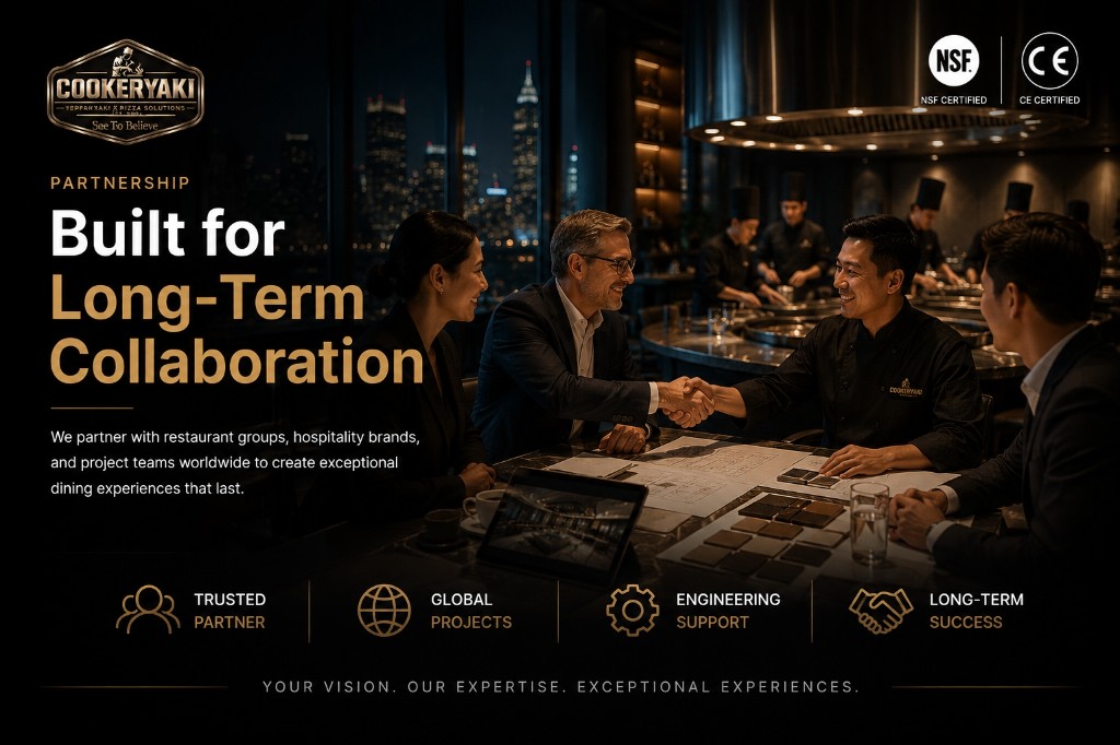 Partnership and collaboration in hospitality projects.
