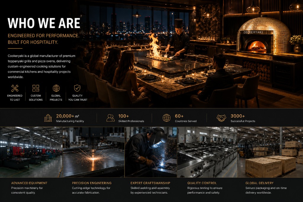 Who we are: manufacturing, engineering, and hospitality.